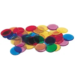 Learning Resources&reg; Transparent Color Counting Chips, 250 Per Pack, 6 Packs
