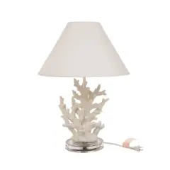 Glitzhome&reg; Table Lamp, White Coral 