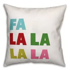 Fa La La La La Throw Pillow