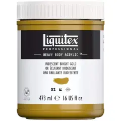 Liquitex&reg; Professional Heavy Body Acrylic&trade; Paint, 16oz. Iridescent Bright Gold