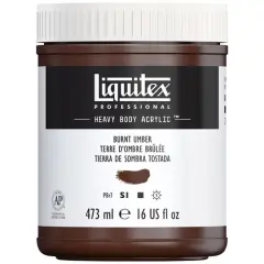 Liquitex&reg; Professional Heavy Body Acrylic&trade; Paint, 16oz. Burnt Umber