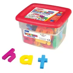 AlphaMagnets&reg; Multicolored Jumbo Lowercase Magnetic Letters