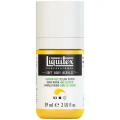 Liquitex&reg; Professional Soft Body Acrylic Bottle, 2oz. Cadmium-Free Yellow Medium