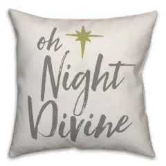 Designs Direct Oh Night Divine 18x18 Throw Pillow