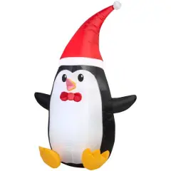 4ft. Airblown&reg; Inflatable Christmas Outdoor Penguin with Hat