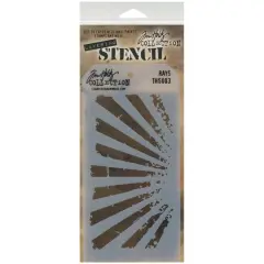 Stampers Anonymous Tim Holtz&reg; Rays Layered Stencil
