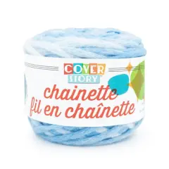 Lion Brand&reg; Cover Story&trade; Chainette Yarn Sky Blue