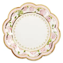 Kate Aspen&reg; 7" Pink Tea Time Whimsy Paper Plates, 32ct.