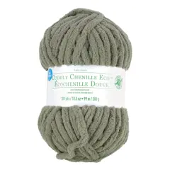 Cuddly Chenille Eco&trade; Yarn by Loops & Threads&trade; Steel Gray