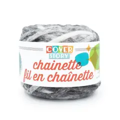Lion Brand&reg; Cover Story&trade; Chainette Yarn Charcoal