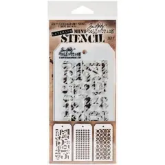 Stampers Anonymous Tim Holtz&reg; Mini Layered Stencil Set No.7