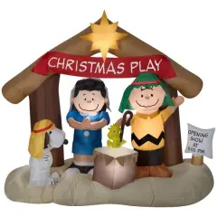 5.5ft. Airblown&reg; Inflatable Peanuts Nativity Scene