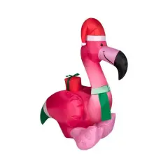 3.5ft. Airblown&reg; Inflatable Christmas Flamingo