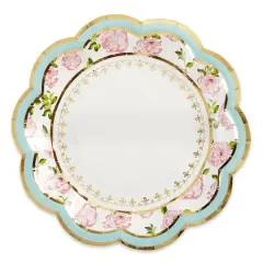 Kate Aspen&reg; 7" Blue Tea Time Whimsy Paper Plates, 32ct.