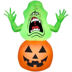 3.5ft. Airblown&reg; Inflatable Halloween Ghostbusters Slimer on Pumpkin