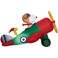 2.5ft. Airblown&reg; Inflatable Christmas Snoopy in Airplane Scene