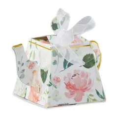 Kate Aspen&reg; Brunch Floral Teapot Favor Box Set, 24ct.