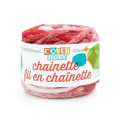 Lion Brand&reg; Cover Story&trade; Chainette Yarn Red
