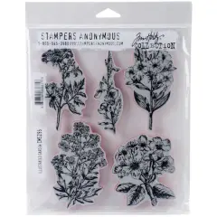 Stampers Anonymous Tim Holtz&reg; Illustrated Garden Cling Stamp Set