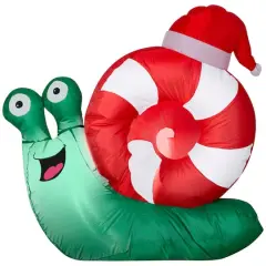 3.25ft. Airblown&reg; Inflatable Christmas Snail Santa