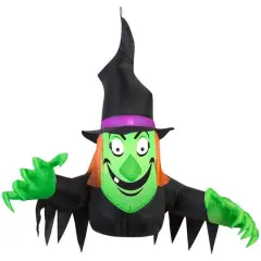 3.5ft. Airblown&reg; Window Creeper Inflatable Halloween Friendly Witch