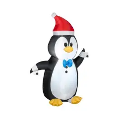 4ft. Airblown&reg; Inflatable Christmas Penguin in Tuxedo