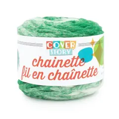 Lion Brand&reg; Cover Story&trade; Chainette Yarn Kelly Green