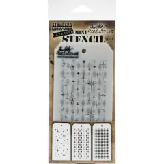 Stampers Anonymous Tim Holtz&reg; Mini Layered Stencil Set No.44