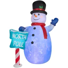 10ft. Projection&trade; Giant Airblown&reg; Inflatable Christmas Kaleidoscope Snowman