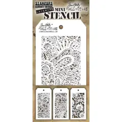 Stampers Anonymous Tim Holtz&reg; Mini Layered Stencil Set No.47