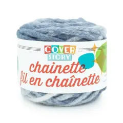 Lion Brand&reg; Cover Story&trade; Chainette Yarn Faded Denim