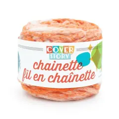Lion Brand&reg; Cover Story&trade; Chainette Yarn Orange