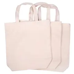 Natural Cotton Tote Bag, 3ct. by Make Market&reg;