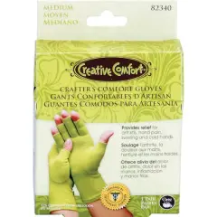 Creative Comfort&trade; Medium Crafter&rsquo;s Comfort Gloves