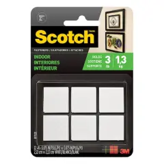 Scotch&trade; White Indoor Fastener Squares