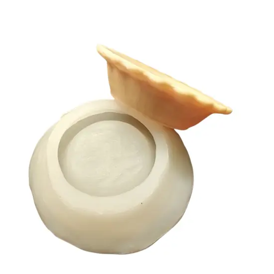 4.7" Whole Pie Crust Silicone Mold| Pie Crust Shape Silicone Mold| Soap| Candle | Mold for Wax| Mold for Resin {1}