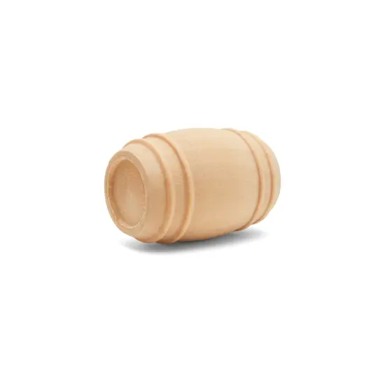 Wood Pickle Barrel 1-5/8 inch for Miniature Scale Model, Toy Train| Woodpeckers {4}