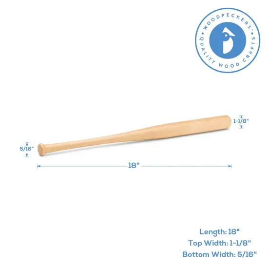 Wood Craft Bat, Multiple Sizes Available | Woodpeckers {4}