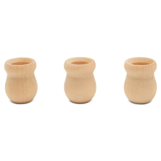 Bean Pot Candle Cups Multiple Sizes Available, Unfinished for Crafts | Woodpeckers {9}