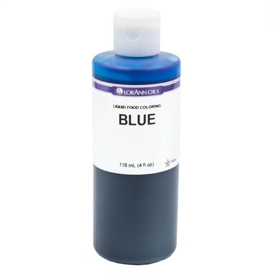 LorAnn Oils Blue Liquid Food Color, 4 ounce {1}