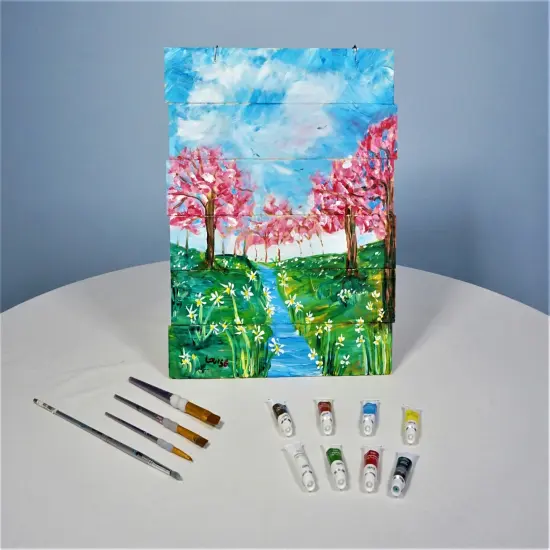 Paint Kit - Springtime Delight Acrylic Painting Kit & Video Lesson, DIY Craft, Art Gift Set, Paint At Home, Beginner Painting, Paint Party {2}
