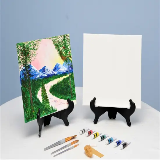 Paint Kit - Rossy Mountain Peaks Acrylic Painting Kit & Video Lesson, DIY Craft, Painting Gift Set, Beginner Painting, Paint At Home {2}