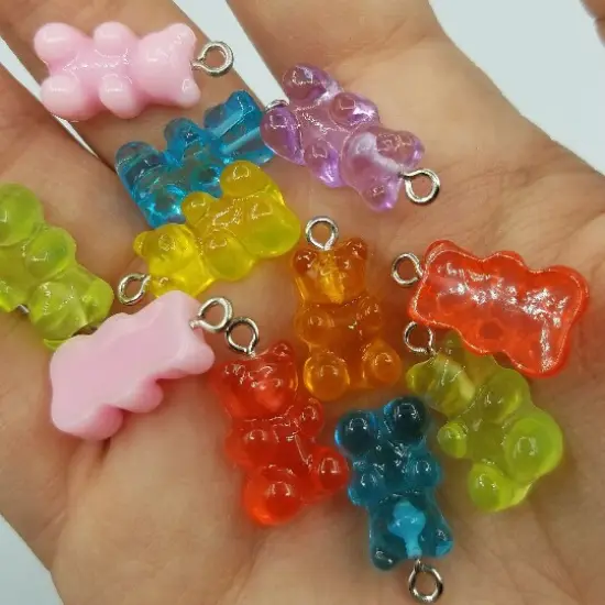Gummy Bear Beads, Candy Charms {2}