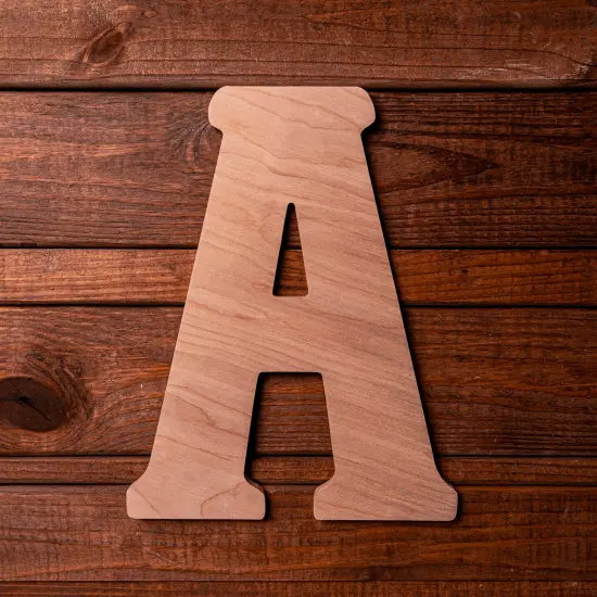 18 in. Unfinished Vintage Letters {2}