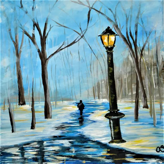 Paint Kit - Let's Take A Stroll Acrylic Painting Kit & Video Lesson, DIY Craft, Art Gift Set, Beginner Painting, Paint Party {1}