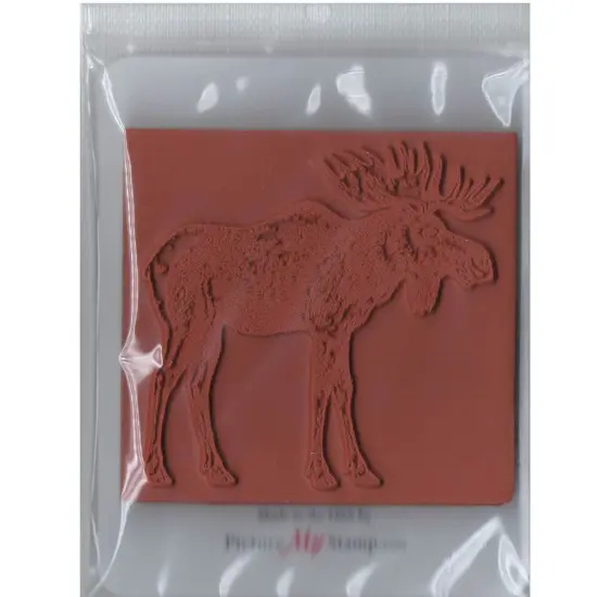 Deep Red Stamps Moose Rubber Cling Stamp 3.2 x 3 inches {3}