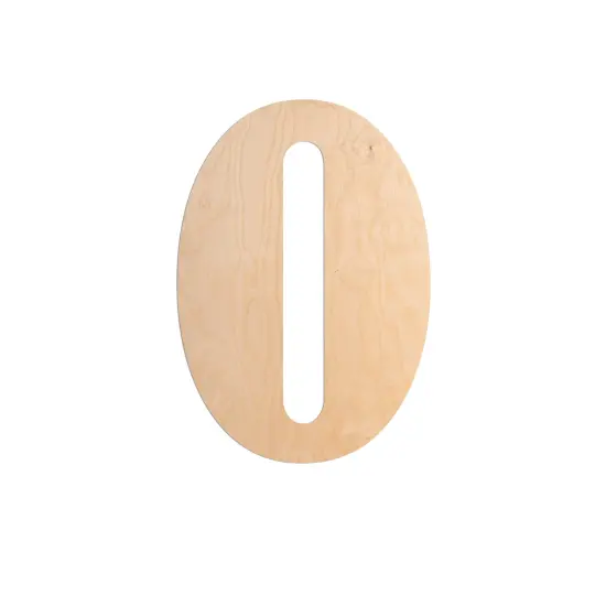 23 In. Letter O, Unfinished Vintage Wood Letter (O) {1}