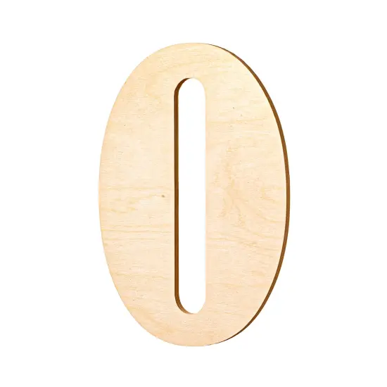 23 In. Letter O, Unfinished Vintage Wood Letter (O) {2}