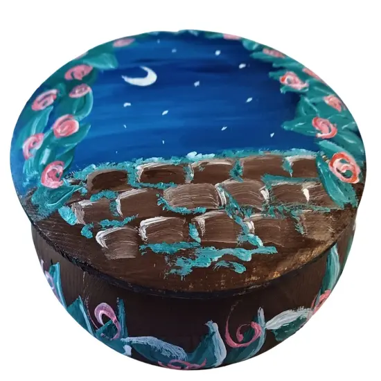 Paint Kit - Wishing You Well Tabletop Trinket Box Painting Kit & Video Lesson, Art Gift Set, DIY Craft, Beginner Painting, Paint At Home, Painting Gift Set {2}