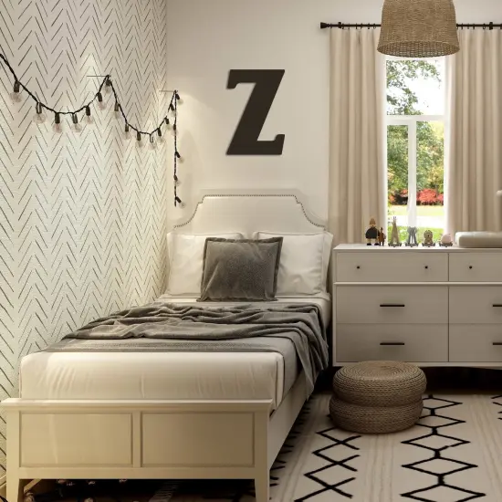 23 In. Letter Z, Unfinished Vintage Wood Letter (Z) {3}